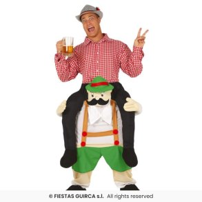 Brende To i 'en Tyroler kostume