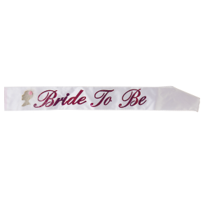 bride to be skrbnd hvid/pink