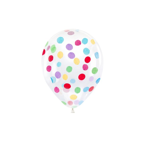 Konfetti ballon med mixede farver