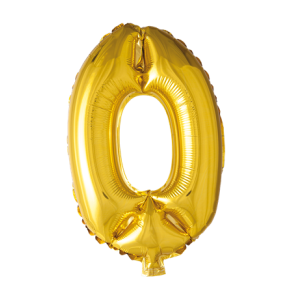Folieballon guld 0