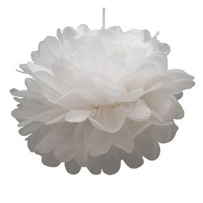 Pom Pom Hvid 30 cm
