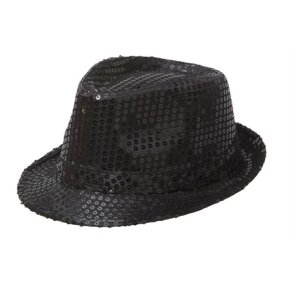 Glitterhat sort