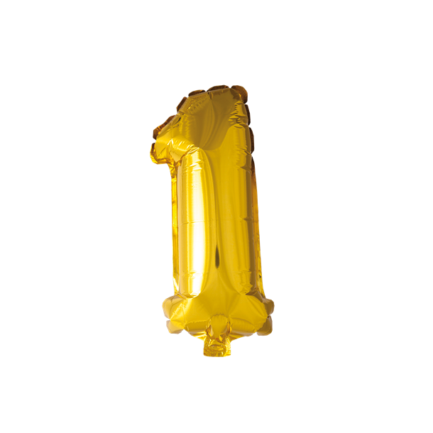 Folieballon guld 1