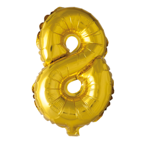 Folieballon guld 8
