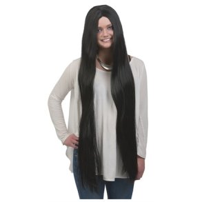 Lang sort paryk voksen