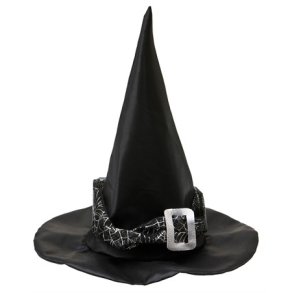 Spids sort heksehat voksen