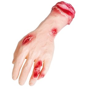  Blodig hnd lavet af plast